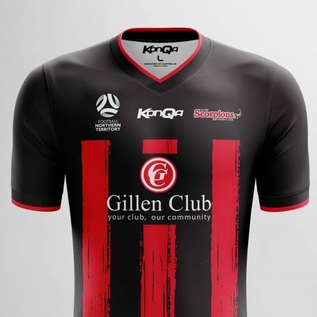 Gillen Scorpions black and red playing jersey